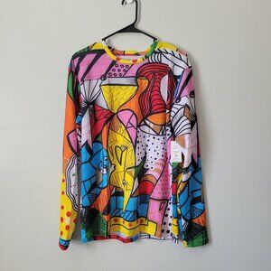 Swiminista X James Peter Henry Rashguard Men's M Good Vibes Surf/Swim Shirt NWT